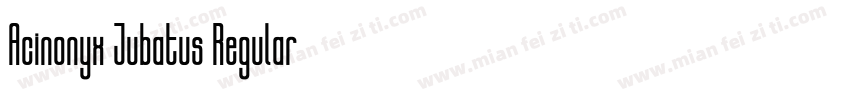 Acinonyx Jubatus Regular字体转换